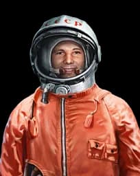 Yuri Gagarin portrait