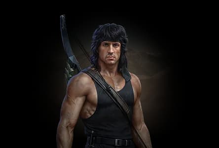 Rambo portrait
